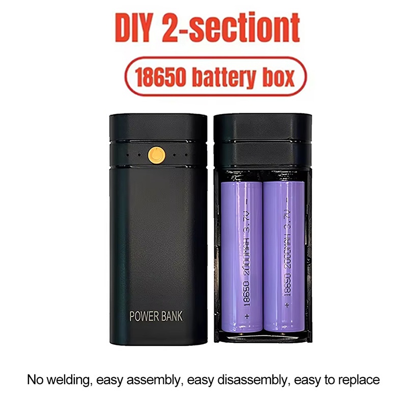 Diy Box Electronics Mall - DIY Powerbank-Gehäuse für Handy-Ladegeräte, ohne Batterien,