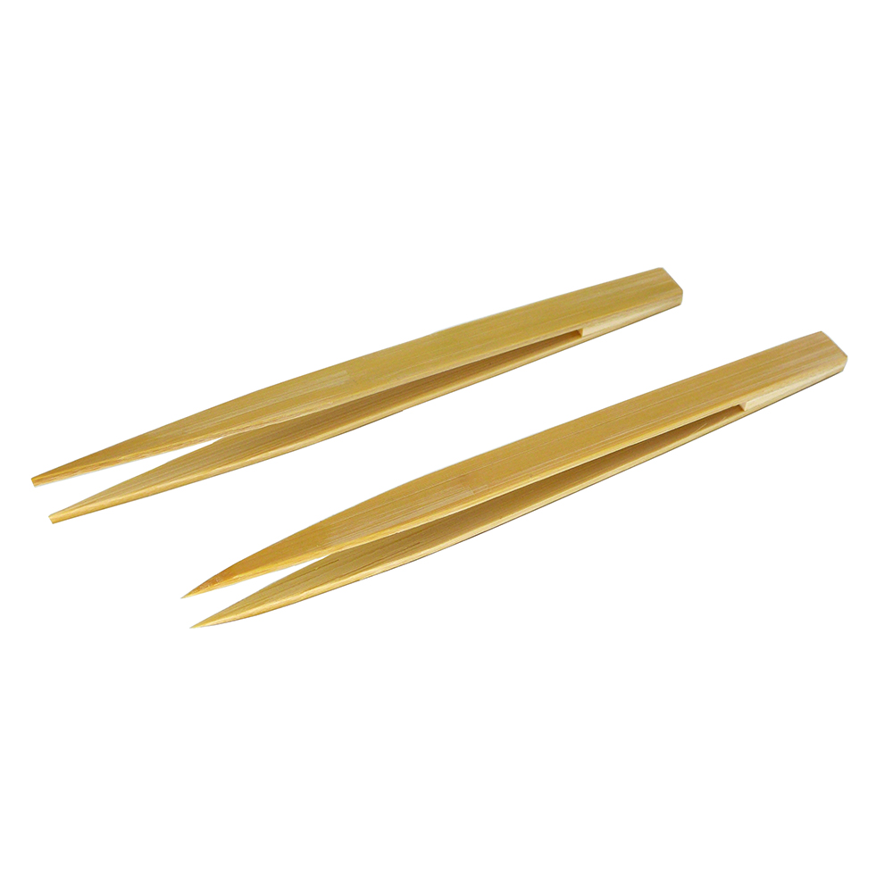 Diy Electronics Art - 2 Stück antistatische Pinzetten, spitze Bambuspinzetten