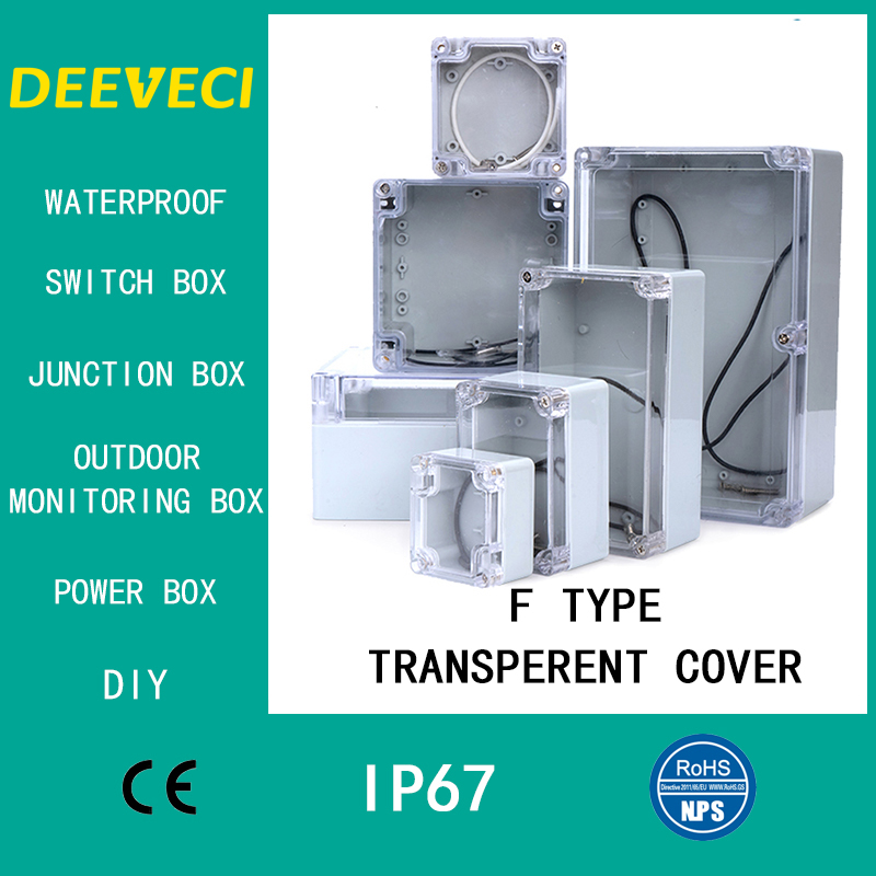 Diy Electronics Websites - Transparentes wasserdichtes Außengehäuse, Kunststoffbox, elektronisches Projektgehäuse,
