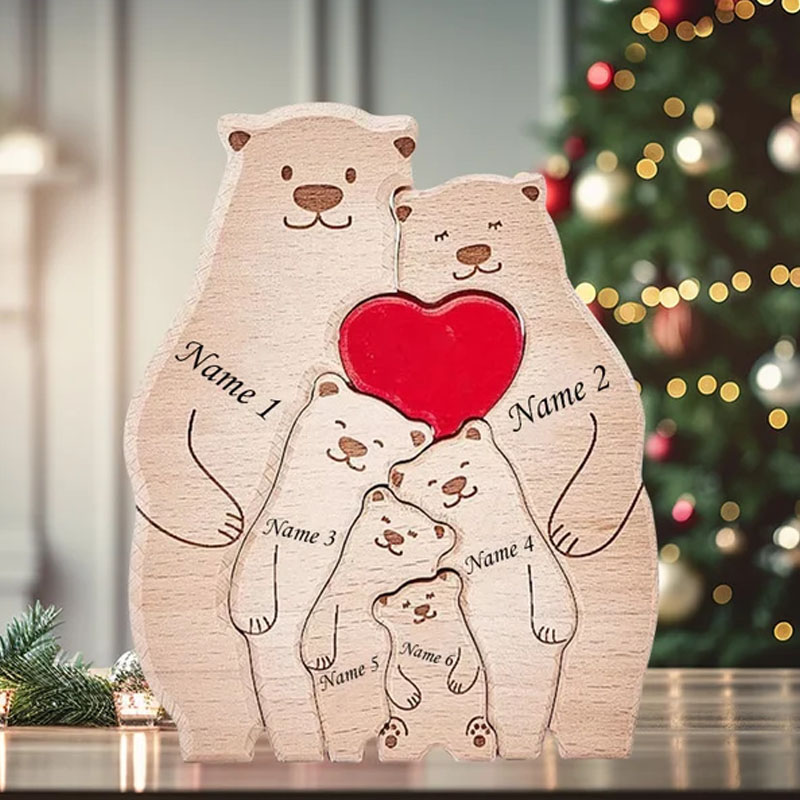 Diy Electronics Websites - Kostenlose Gravur New Bear Family Holzpuzzle,