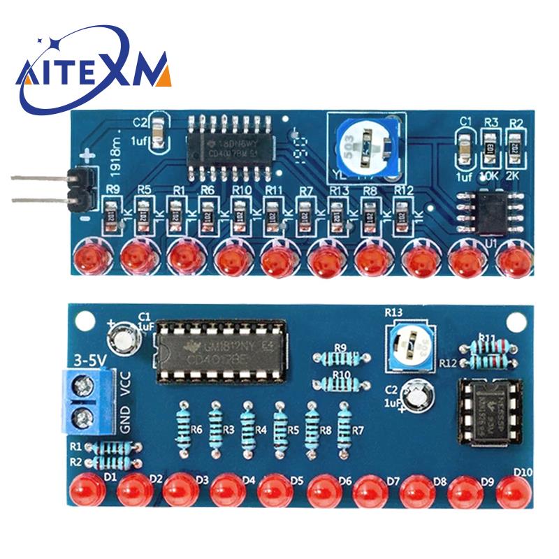 Diy Electronics Lab - Intelligente Elektronik-Kits Ne555 + CD4017 Licht