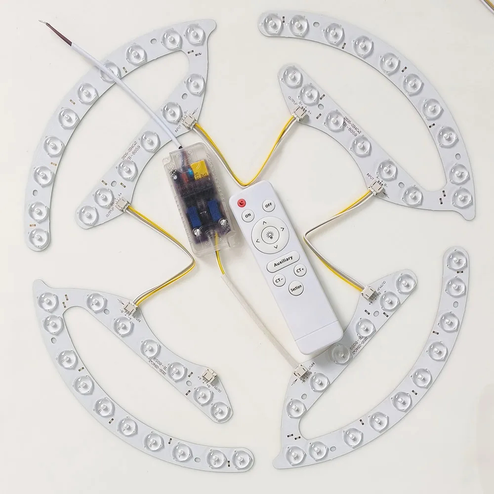 Diy Electronic Modules - DIY-LED-Linsenmodullicht inklusive Infrarot-Fernbedienungstreiber 220 V IR-Dimmung,