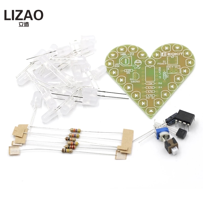 DIY-Kit, Herzform, Atemlampen- – Diy Electronics Lab Bewertung und Preis