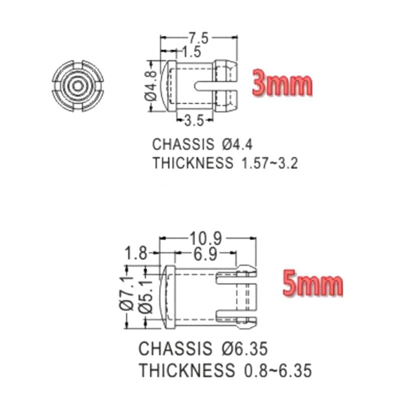 20 Stück LED-Lampenschirm 3MM  – Diy Electronics For Sale Bewertung und Preis