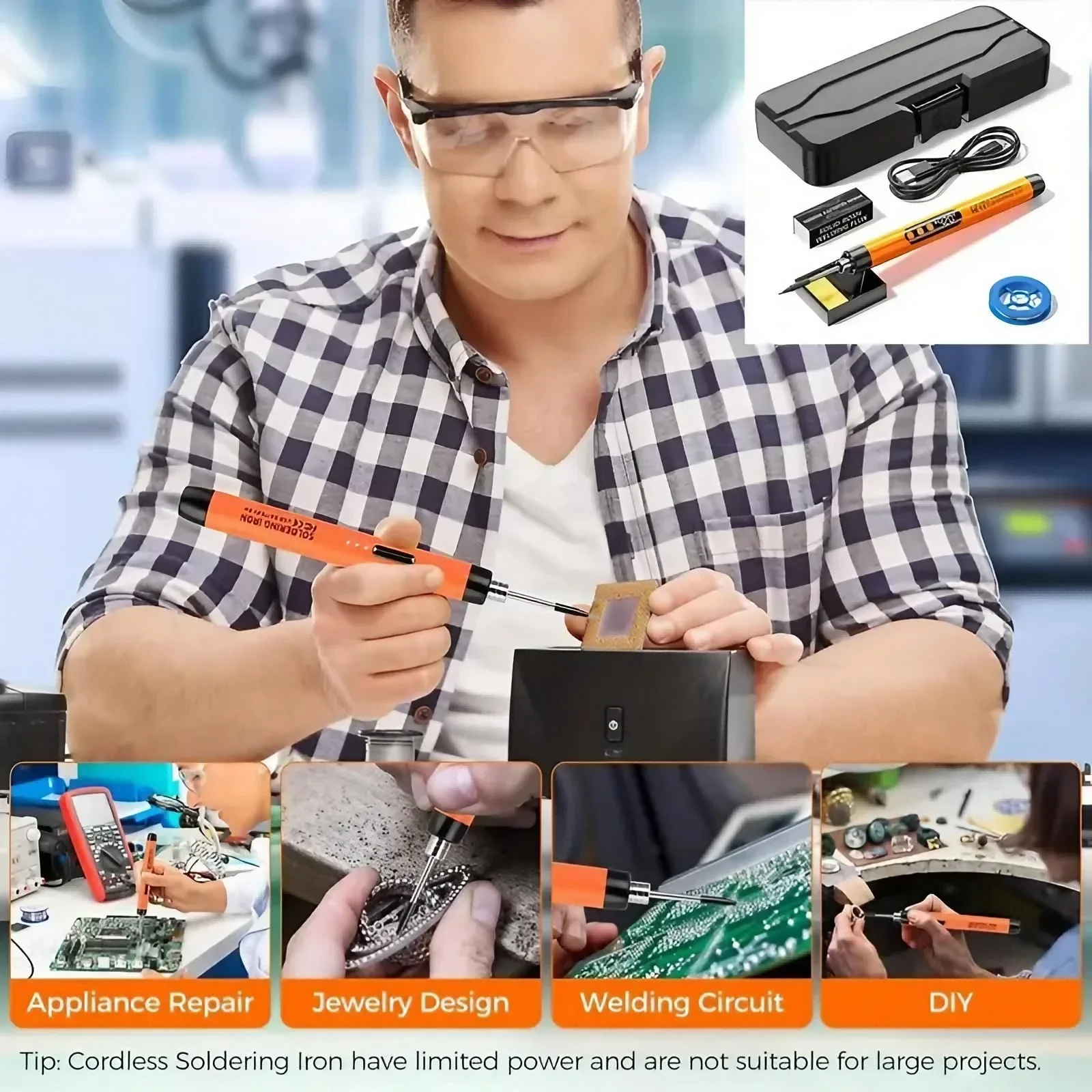 Präzisions-Akku-Mini-Lötkolben – Diy Electronics Lab Bewertung und Preis