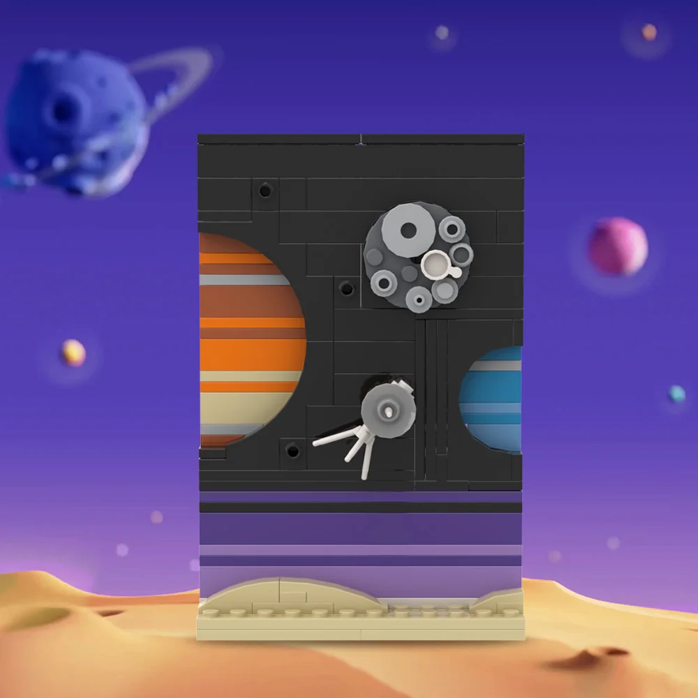 MOC Space Story Postkarte Mode – Diy Electronics Art Bewertung und Preis