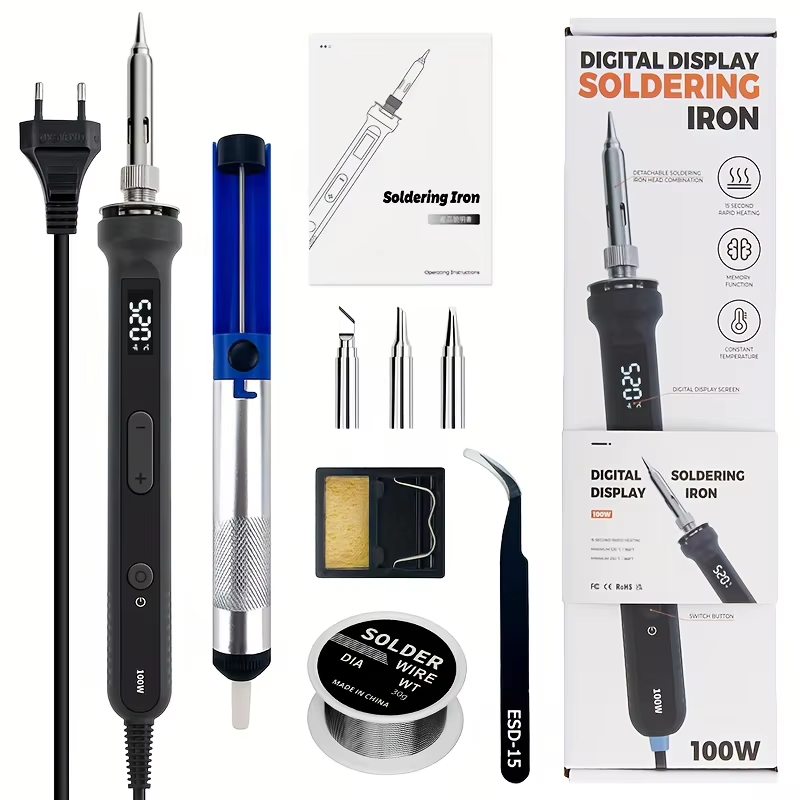 100W Digitaler Lötkolben-Kit,  – Diy Electronics Toys Bewertung und Preis