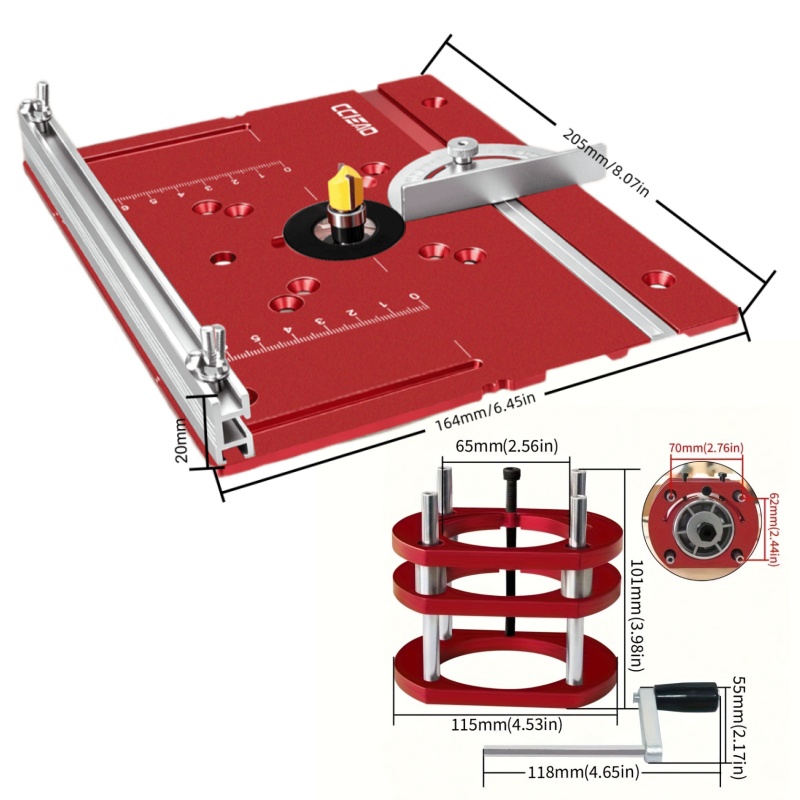 Aluminium-Fräserlift-Basis-Set – Diy Electronics Workbench Bewertung und Preis