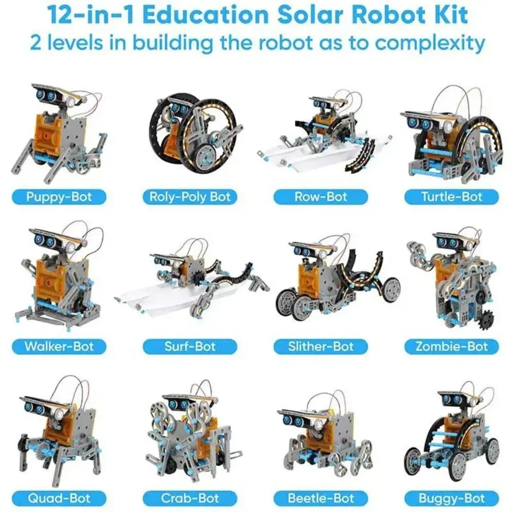 13-in-1 solarbetriebener Robot – Diy Electronics Toys Bewertung und Preis